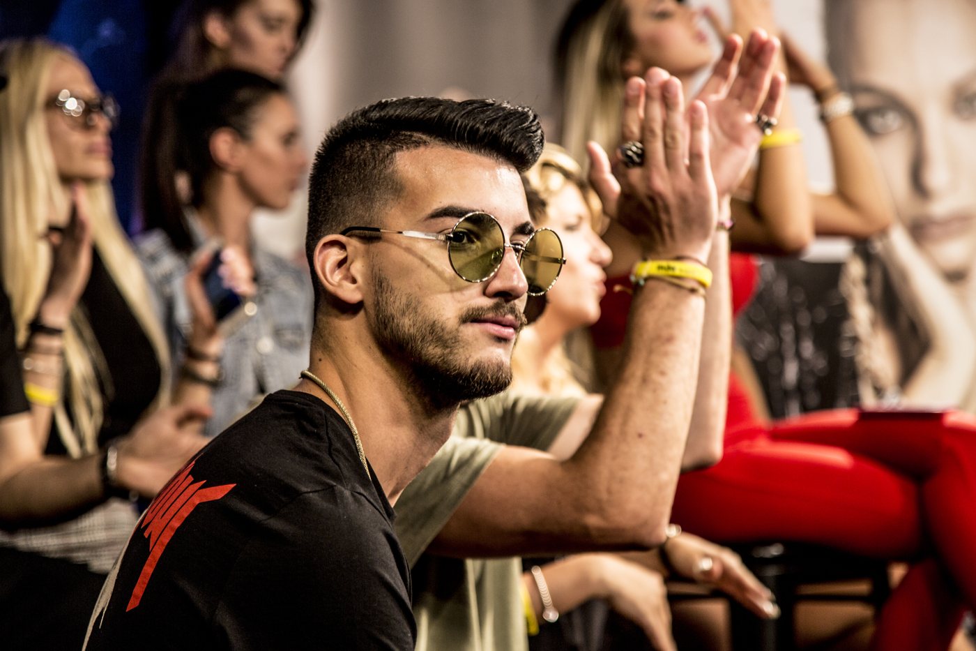 13 luglio 2018, super festival del Music Zone: il pubblico in studio insieme ad Andrea Evangelisti