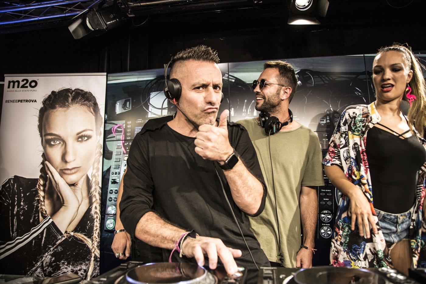 13 luglio 2018, in consolle sullo stage del Music Zone, Dj Ross e Marco Carpentieri