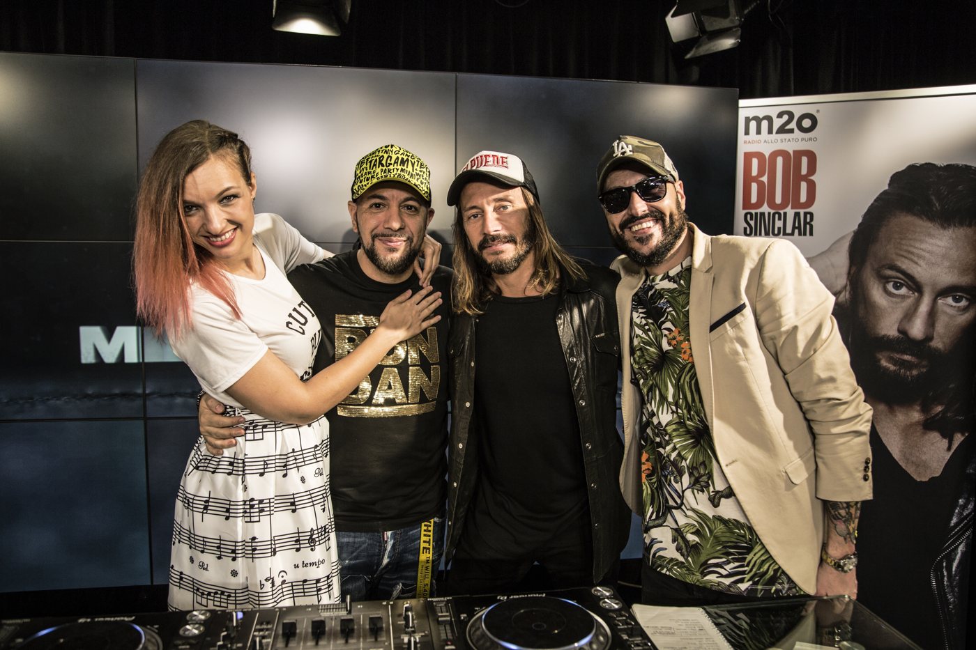 26 giugno 2018, con Bob Sinclar al Music Zone foto con Renee', Provenzano e Don Cash